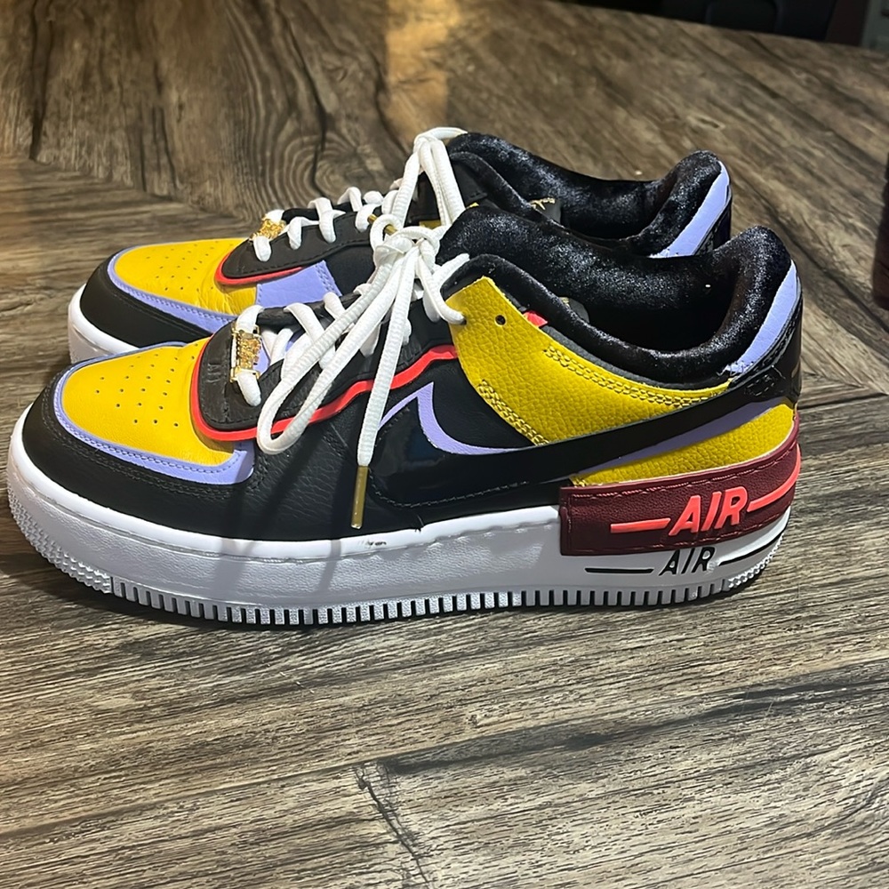 Nike woman’s Air Force 1 Shadow ‘Dark Sulfur’